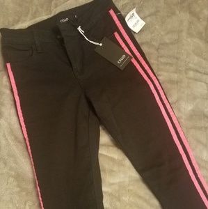 Cello Black Striped Jeans